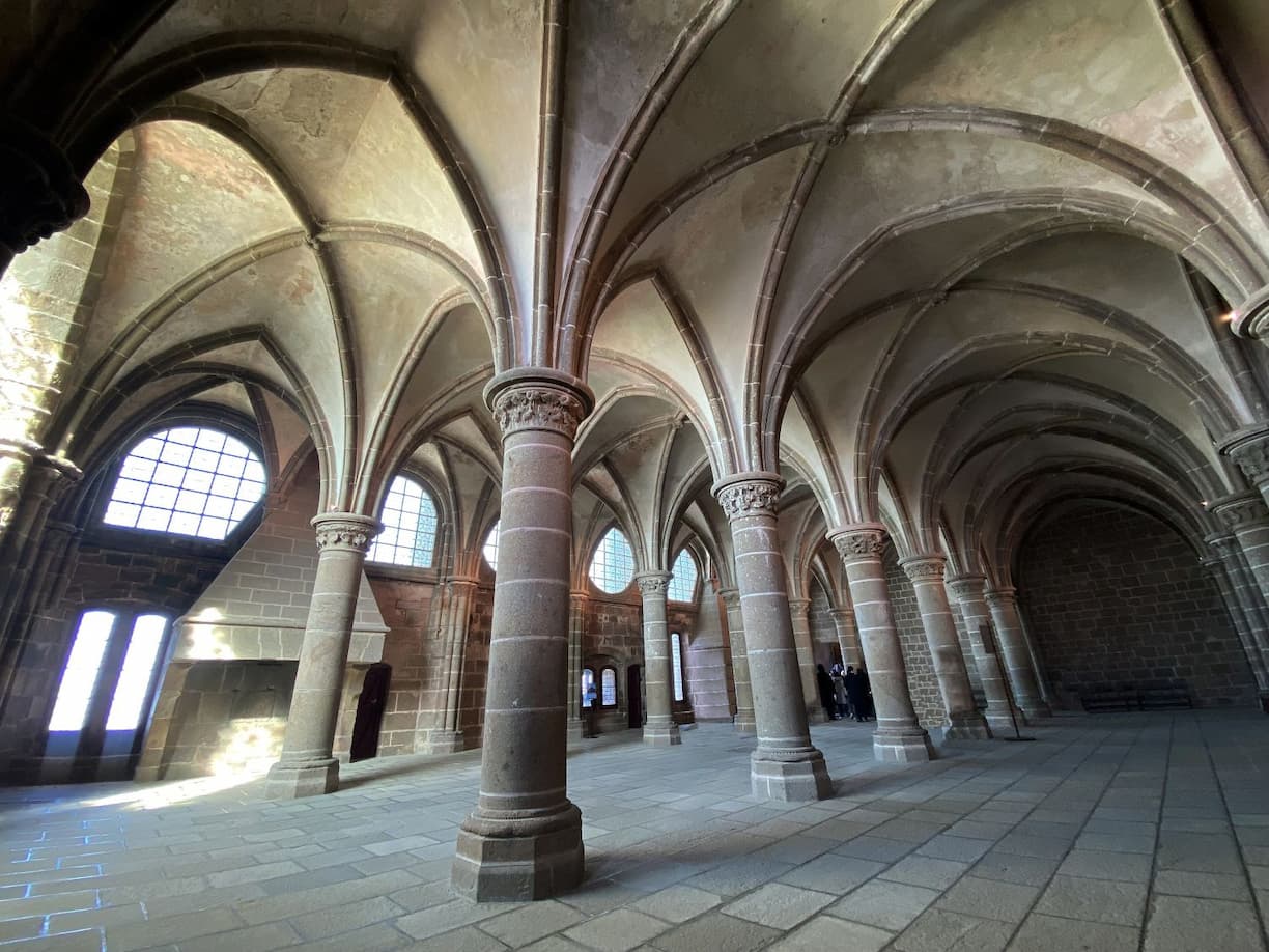 Normandie Mont-Saint-Michel : sciptorium de l'abbaye