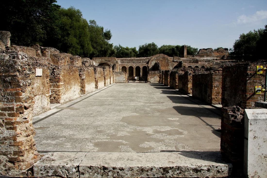 Rome Tivoli villa Adriana hospitalia pour les soldats