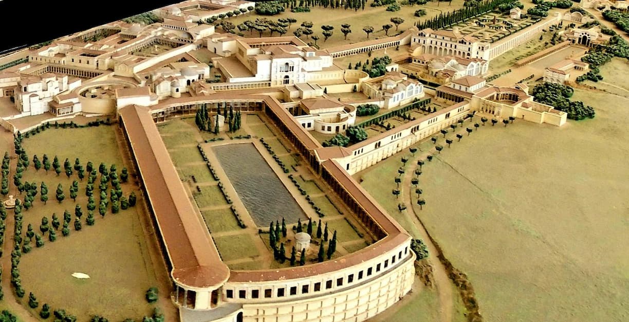 Rome Tivoli : villa Adriana maquette 