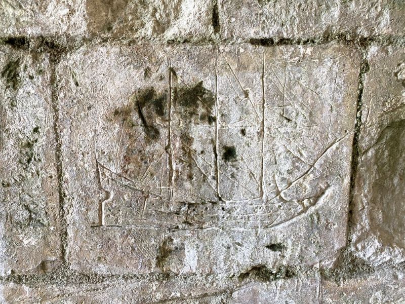 Charente-Maritime Graffiti navire Brouage