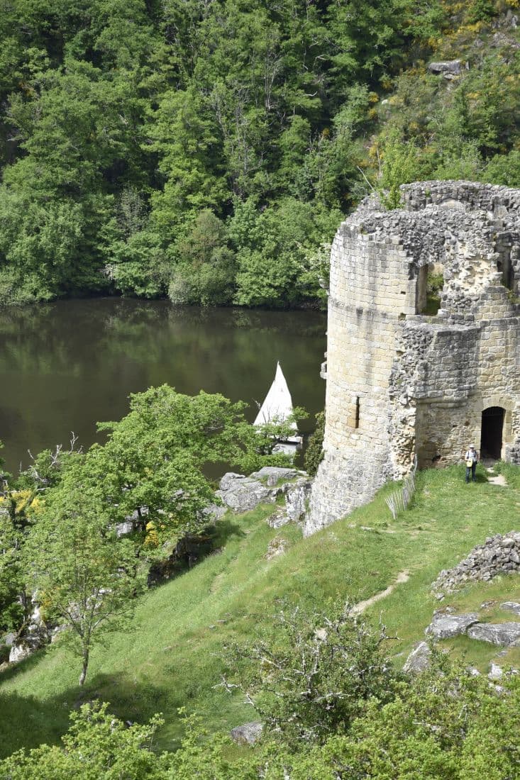 Creuse Château de Crozant en ruine