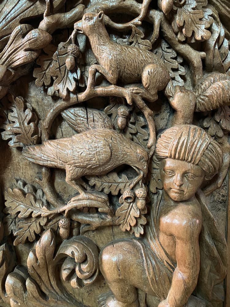 Creuse Moutier d'Auhun sculptures de l'abbaye