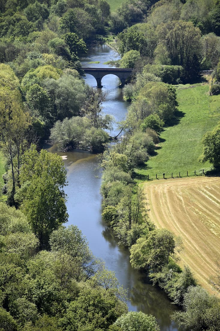 Normandie : pont sue l'Orne à Clécy 