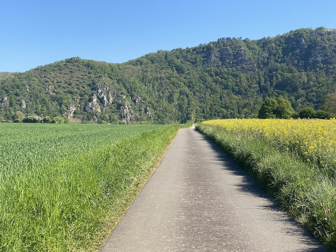 Normandie : départ de la randonnée à Clécy