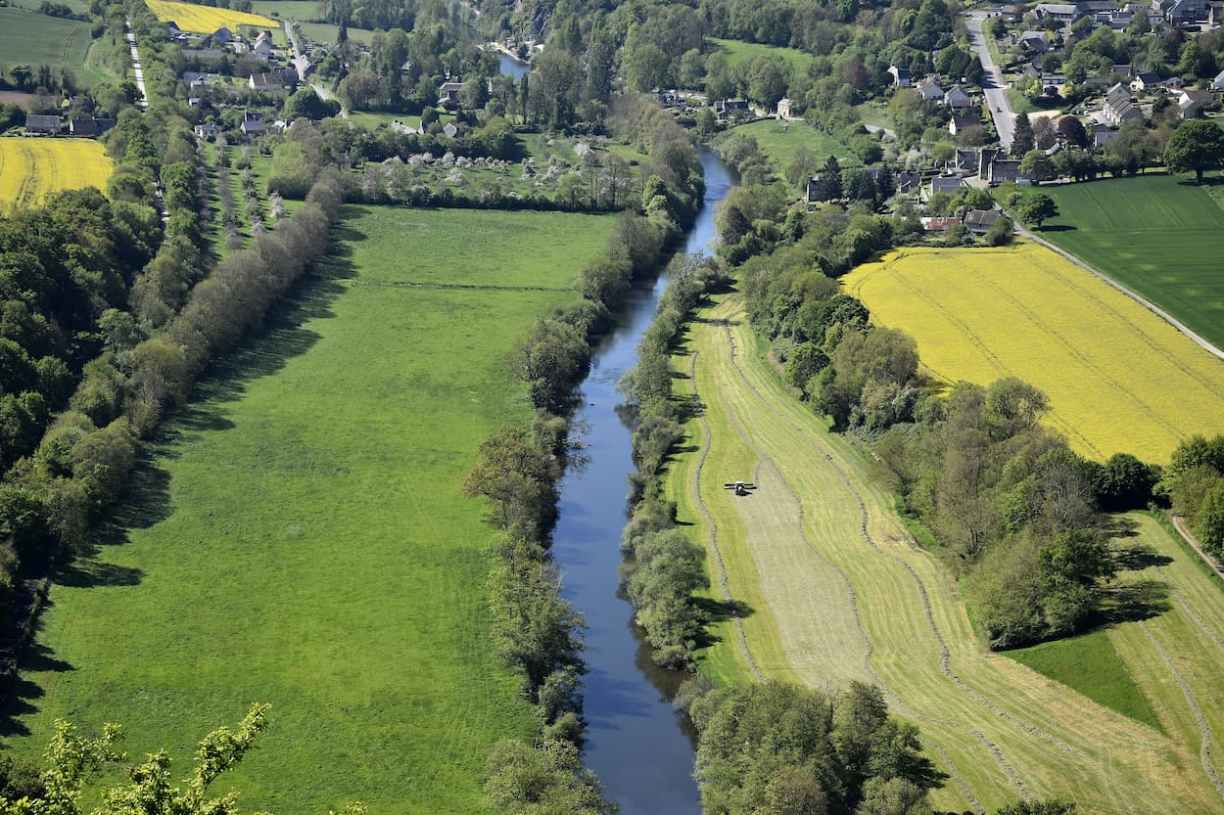 Paysage de Suisse Normande à Clécy en Normandie