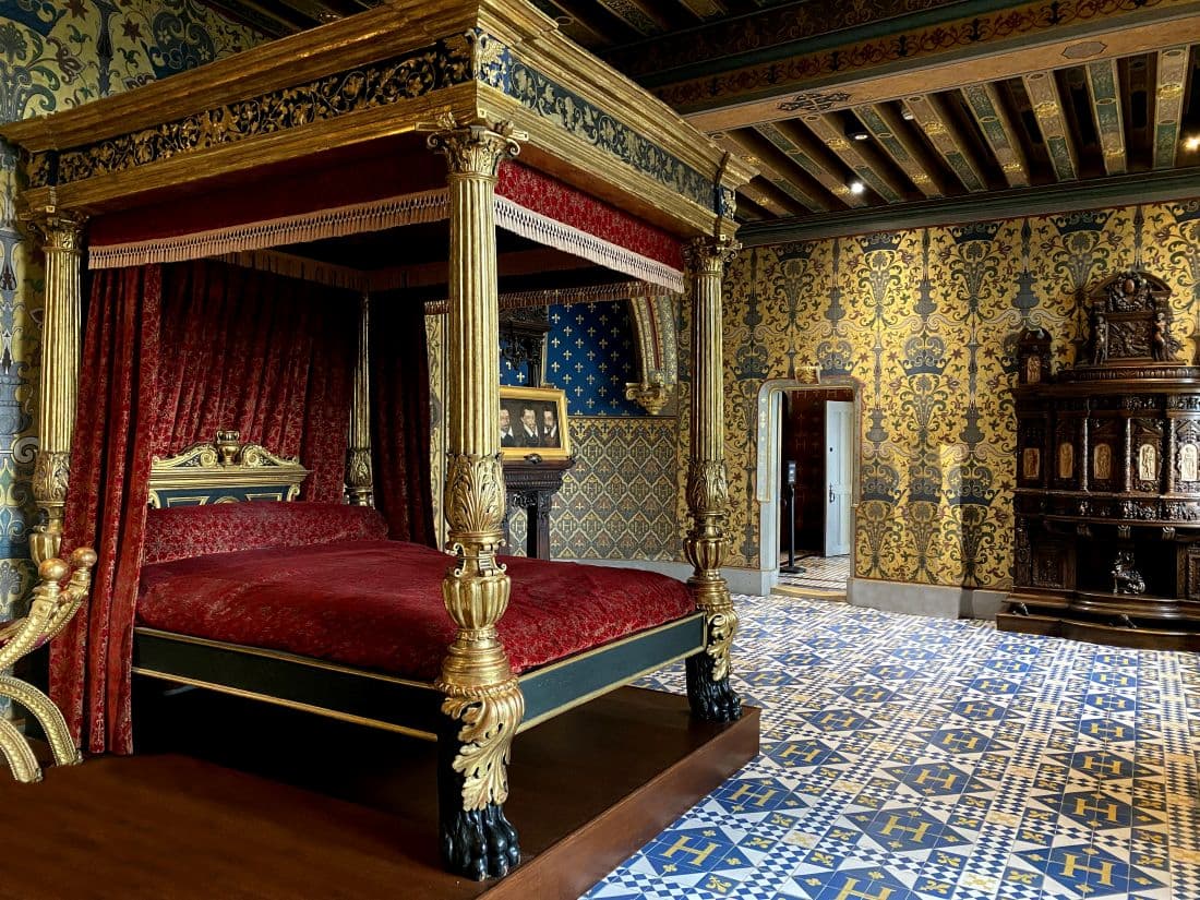 Châteaux de la Loire chambre du roi du château de Blois