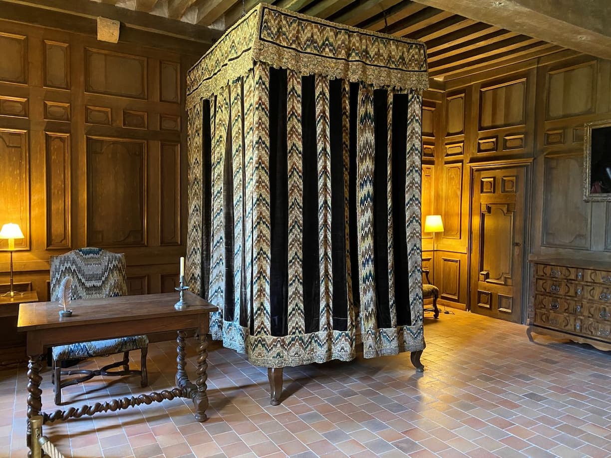 Val de Loire Château de Talcy la chamche de Charles IX