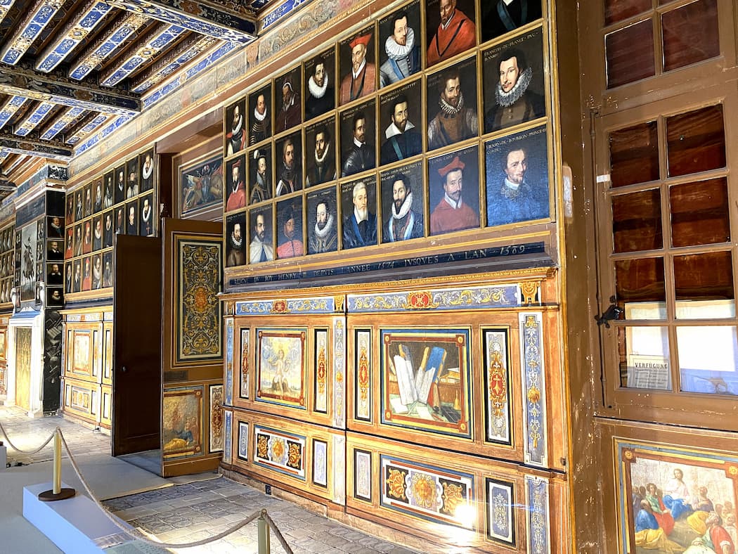 Val de Loire Blois château de Beauregard la galerie des Illustres