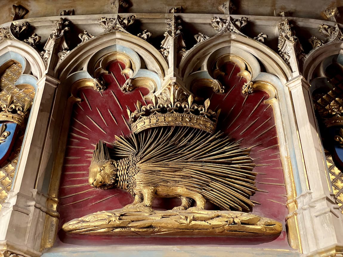 Châteaux de la Loire Blois porc épic emblème royal de Louis XII