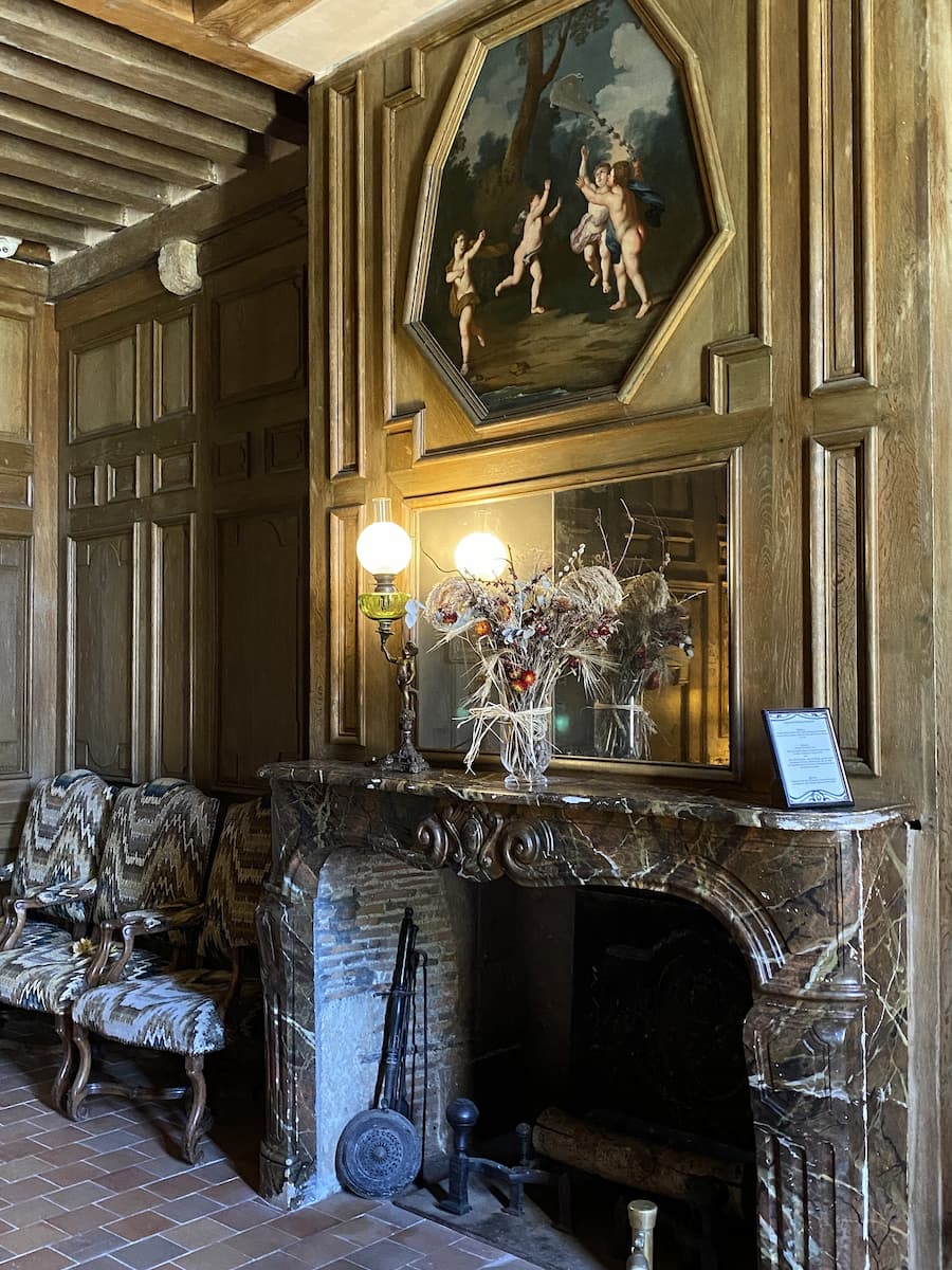 Val de Loire Château de Talcy cheminée