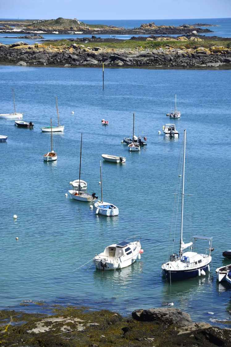 Bateaux au mouillage à Chausey