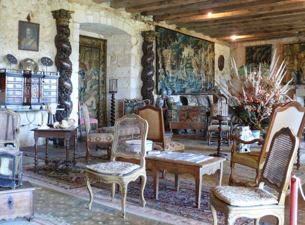 Creuse salon du château de Boussac