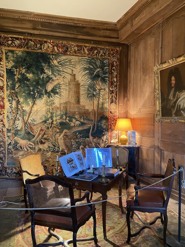 Creuse le château de Villemonteix salon