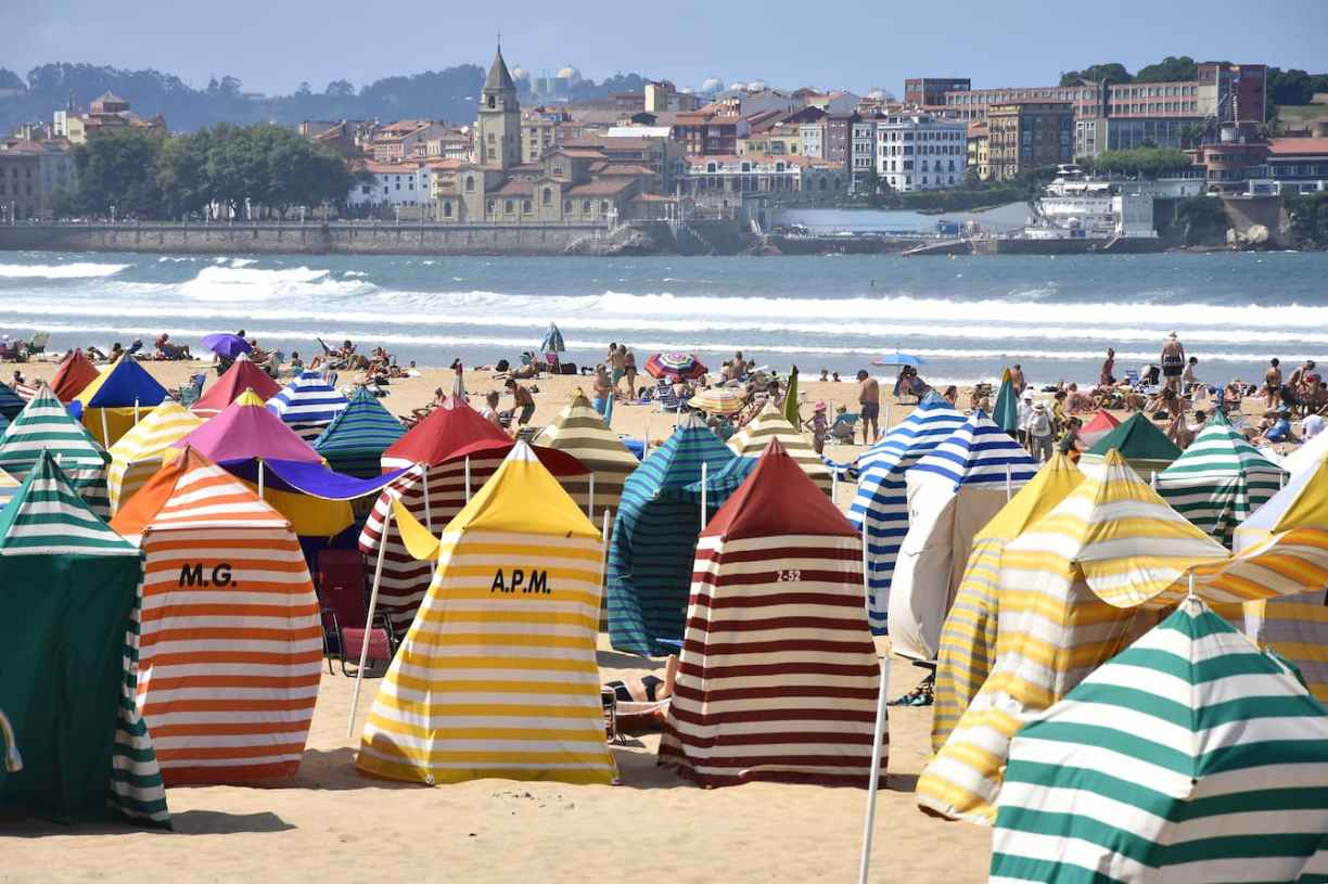Espagne Asturies plage de Gijon