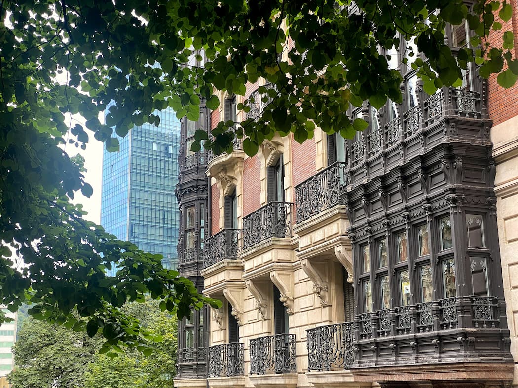 Espagne Bilbao Jardins d'Albia à Abando