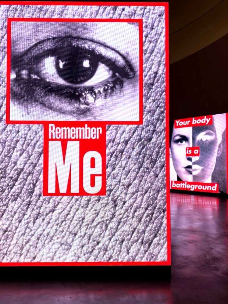 Remember me de Barbara Kruger au Guggenheim de Bilbao
