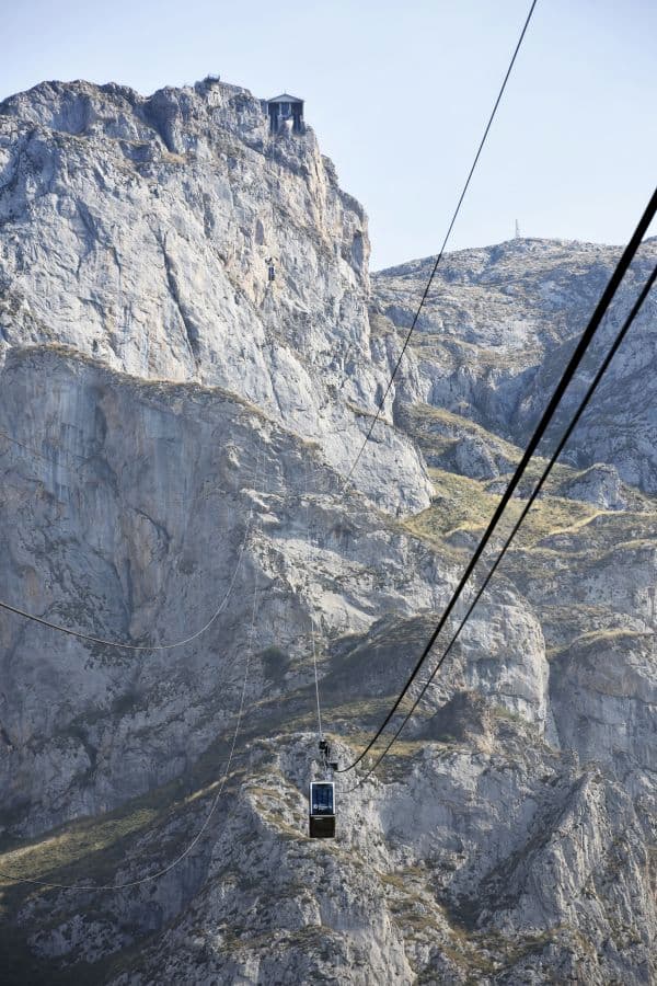 Espagne téléphérique depuis Fuente Dé Parc des Pics d'Europe 