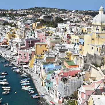 Procida vue du fort Naples