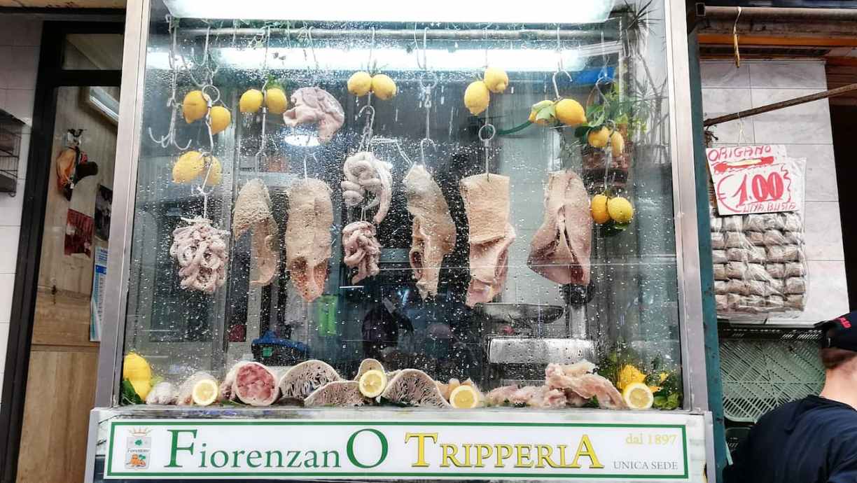 Triperie dans le quartier espagnol de Naples