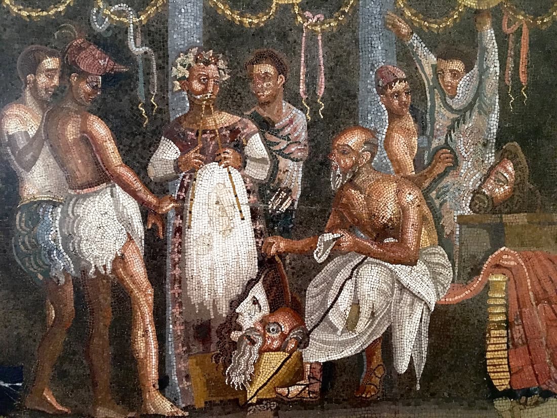 Naples mosaïque antique du musée archéologique