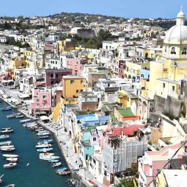 Procida vue du fort Naples