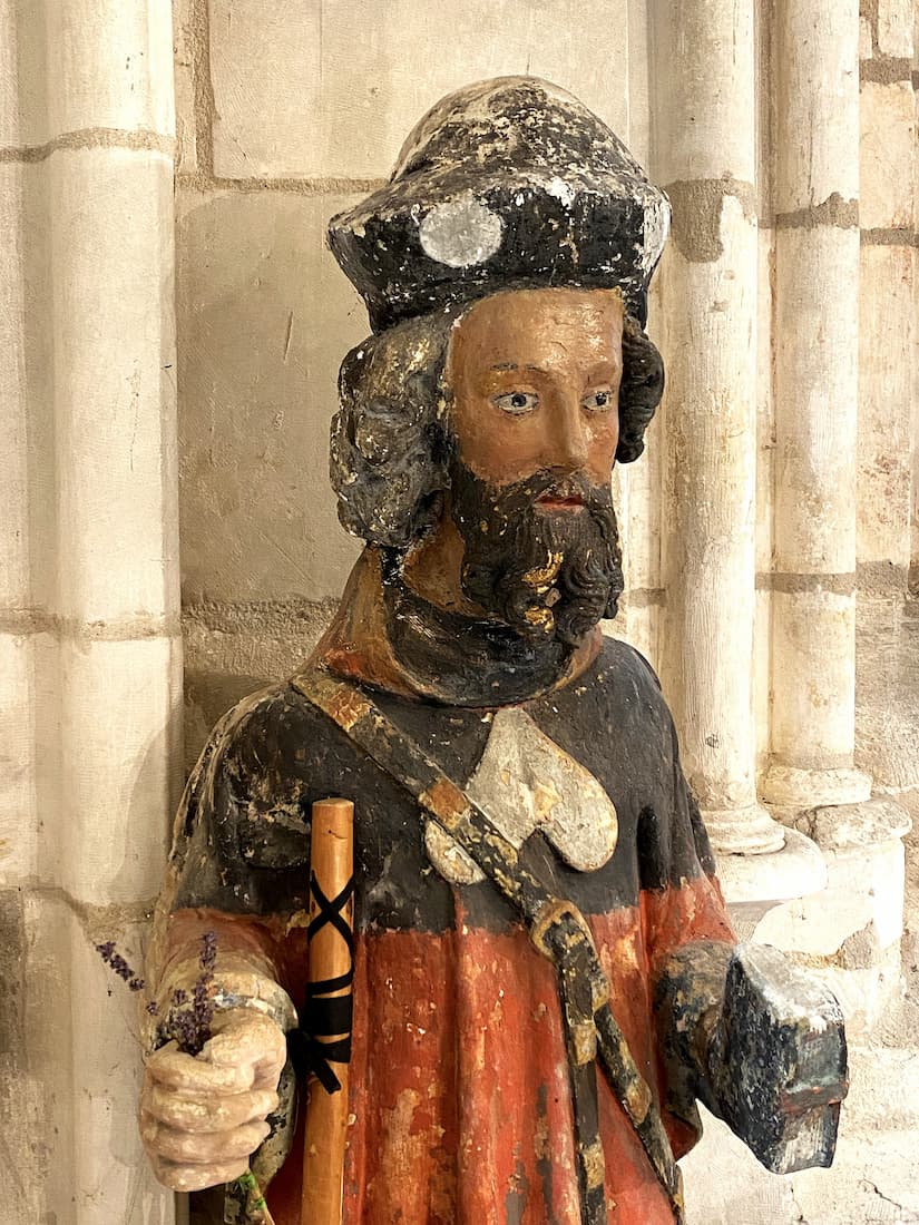 Normandie : église de Saint-Wandrille en vallée de la Seine