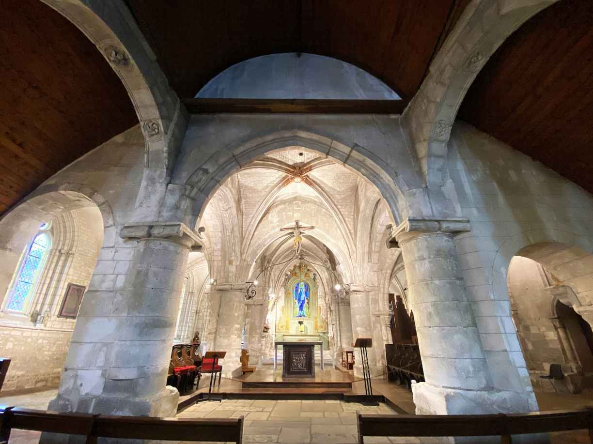 Normandie : église paroissiale de Saint-Wandrille