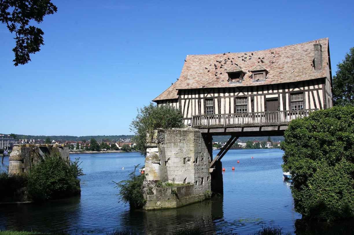 Normandie : ancien pont à Vernon 
