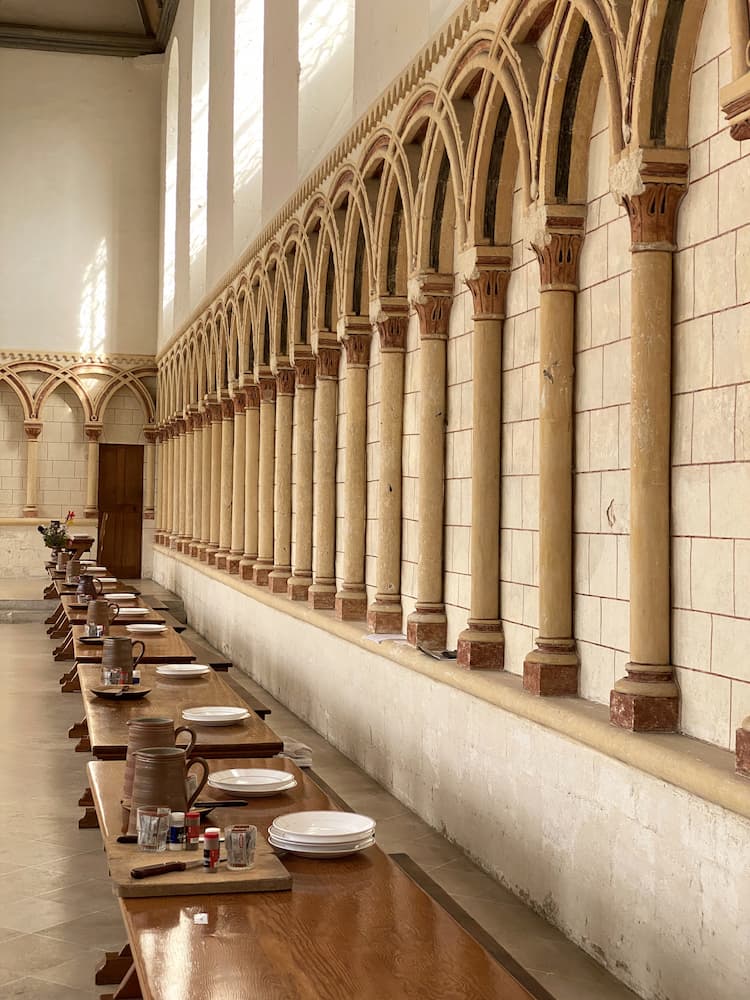 Réfectoide de Saint-Wandrille en Normandie