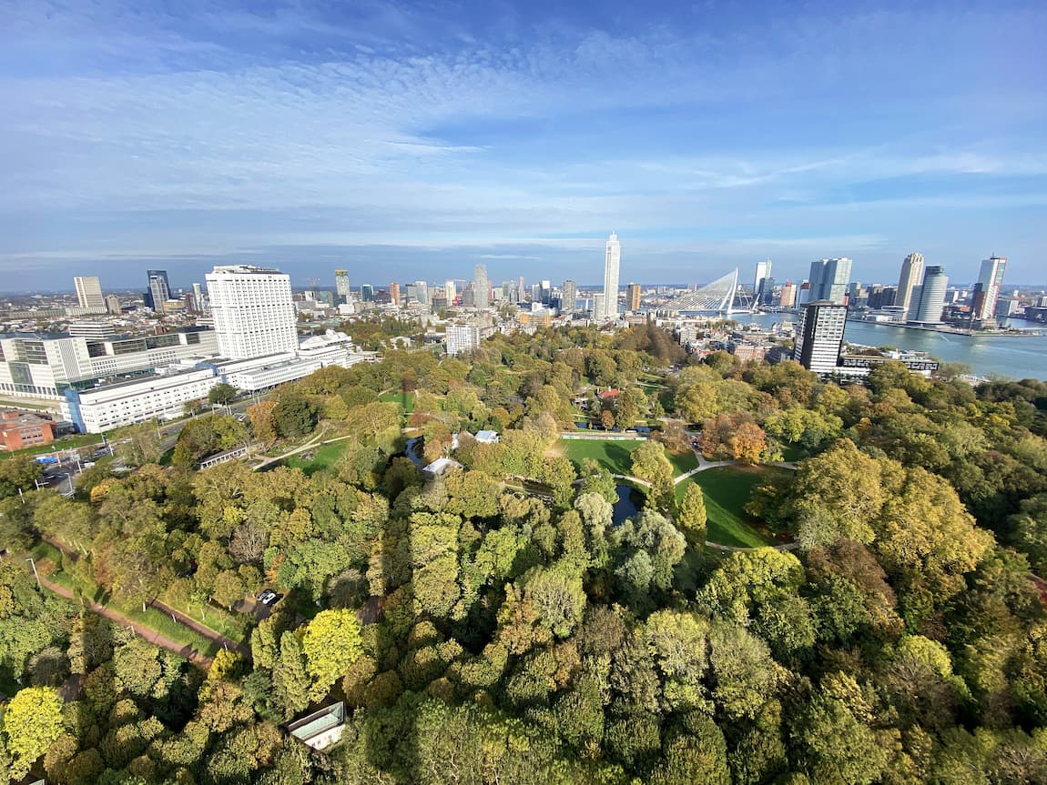 Rotterdam vue depuis le sommet de l'Euromast