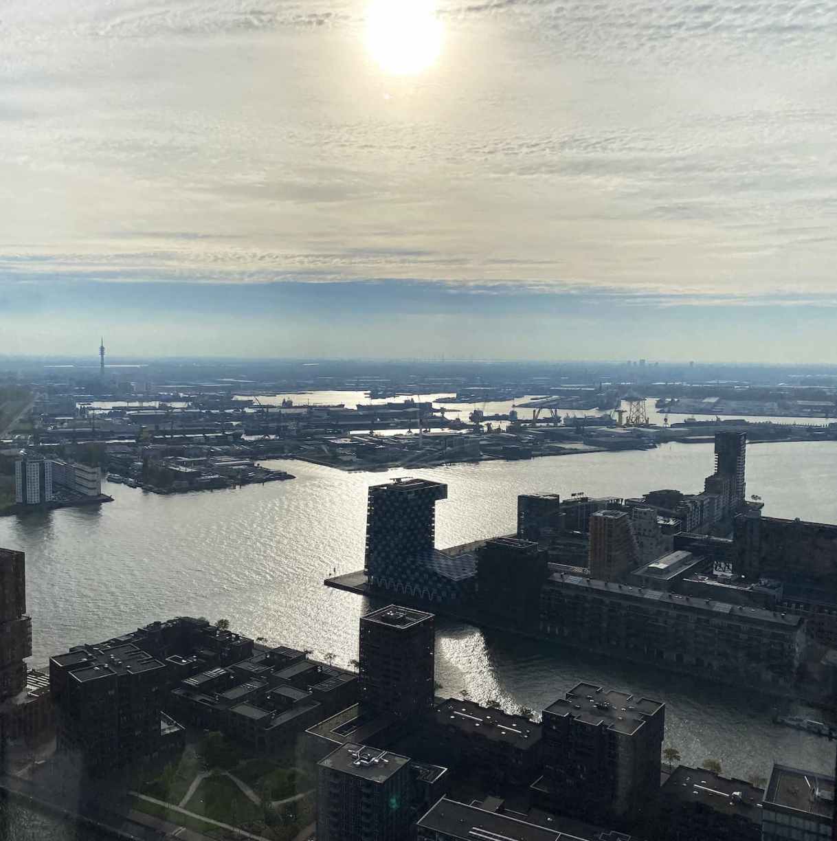 Port de Rotterdam vu de Euromast