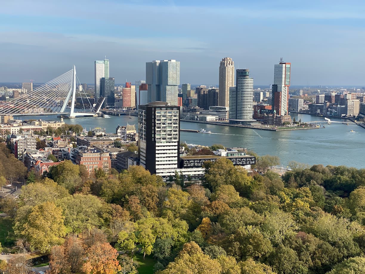 Vue de l'Euromast de Rotterdam