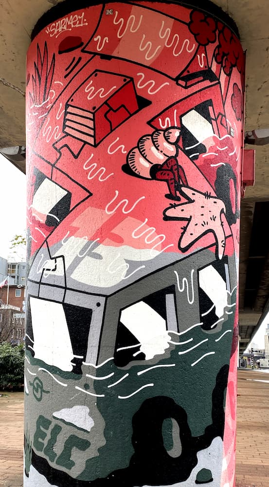 Rotterdam street art métro