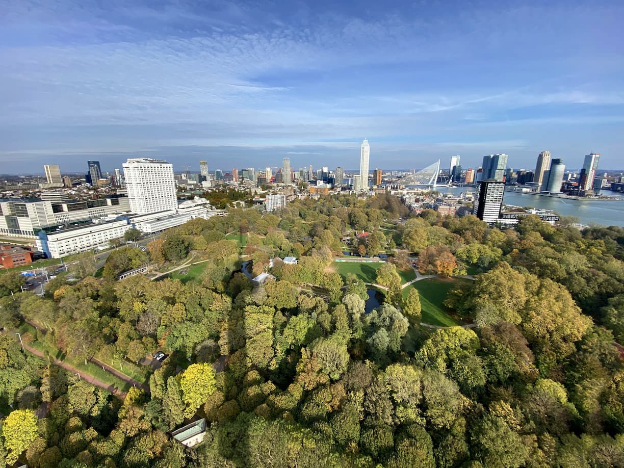 Rotterdam vue depuis le sommet de l'Euromast