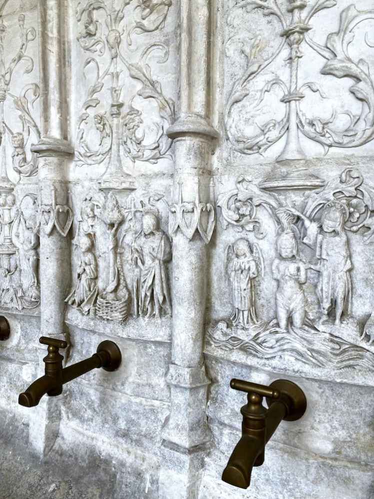 Normandie : réfectoire de l'abbaye de Saint-Wandrille