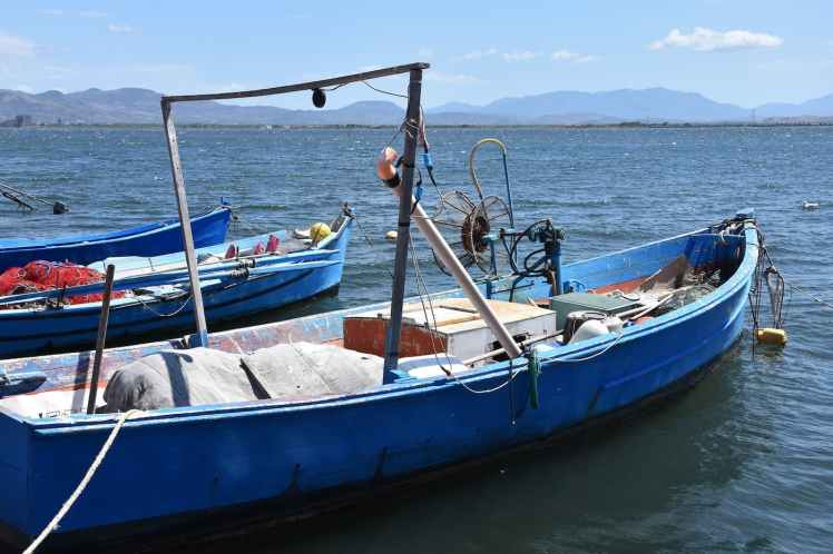 Barques de pêcheurs sur l'île de Sant'Antioco en Sardaigne