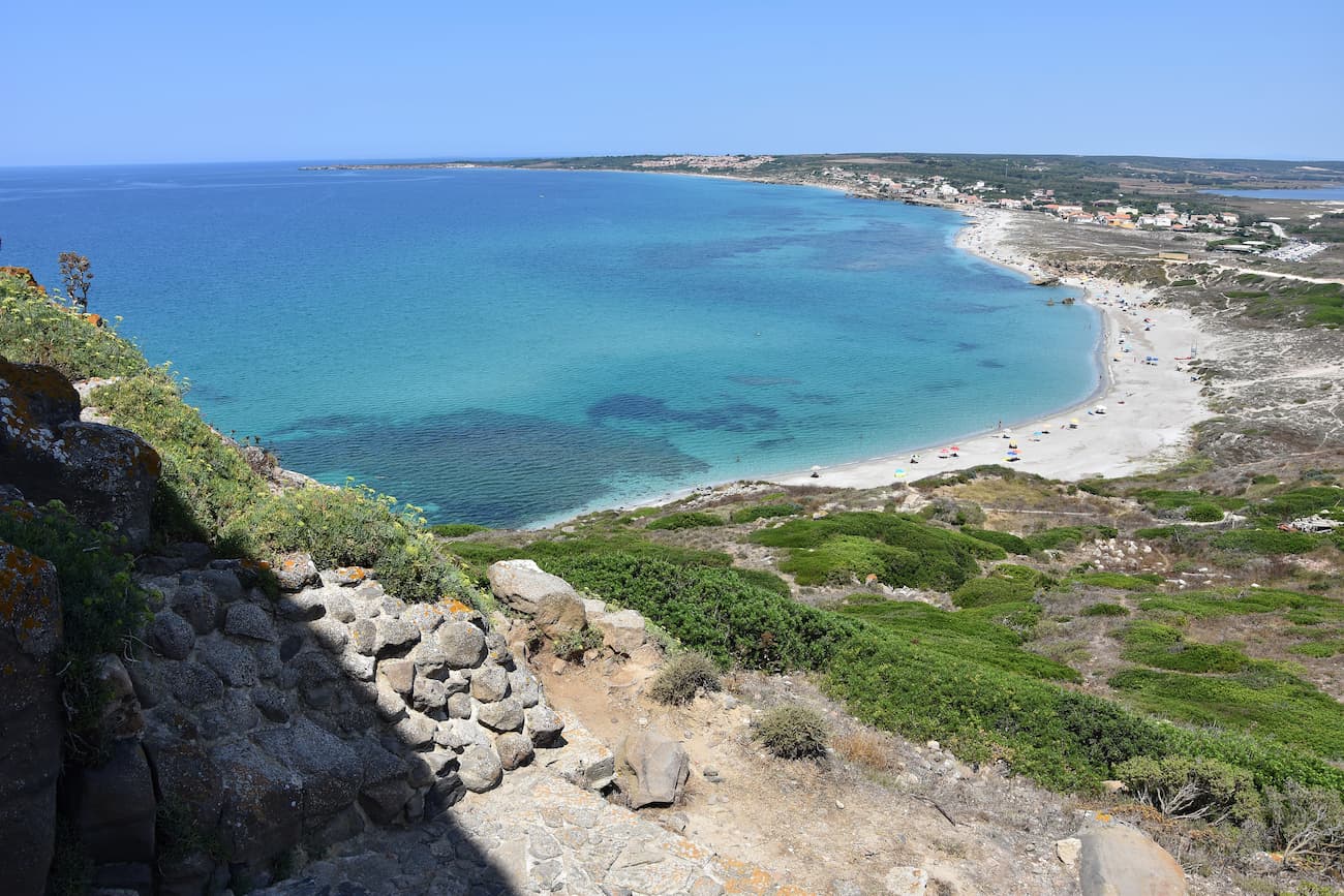 Longue plage de Tarros-in-Sinis