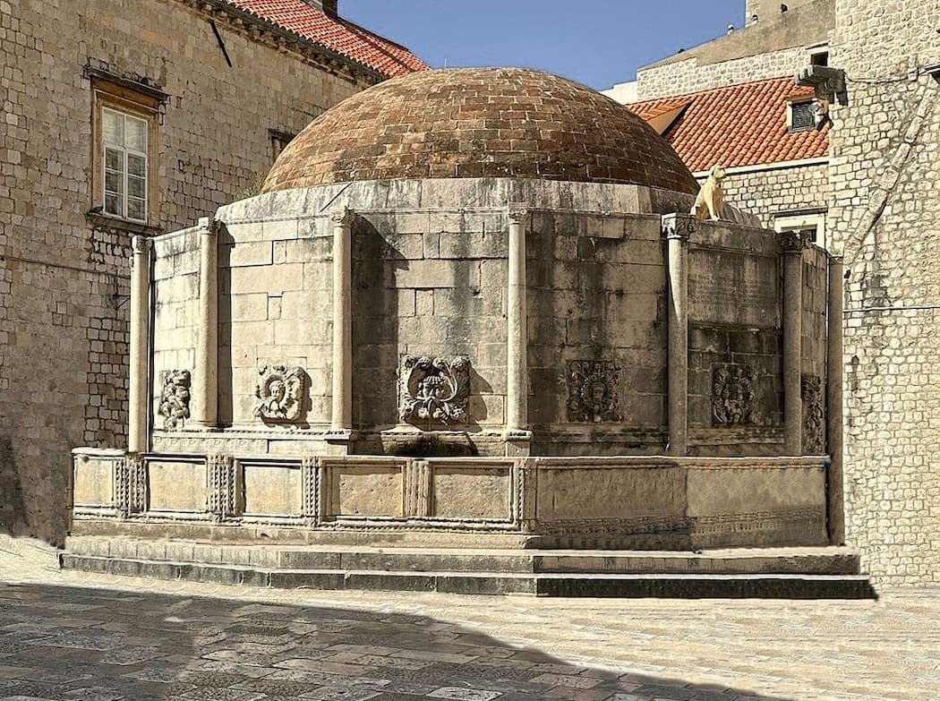 La fontaine d’Onofrio de Dubrovnik en Croatie