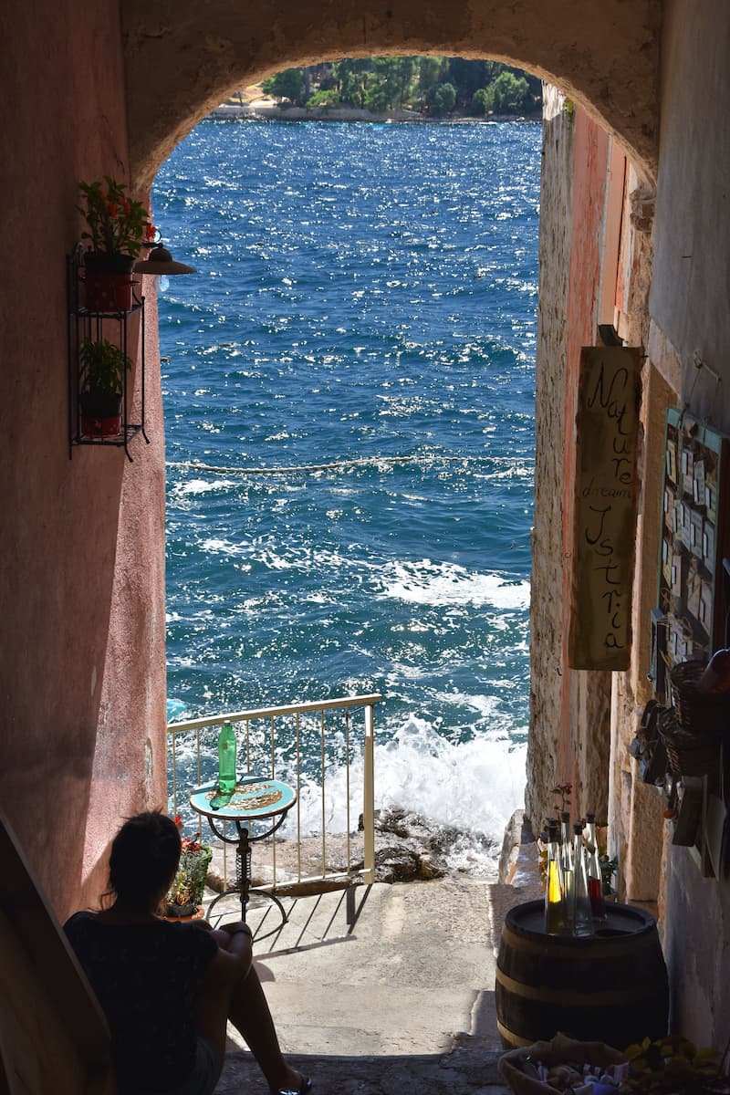 Croatie : terrasse de Rovinj