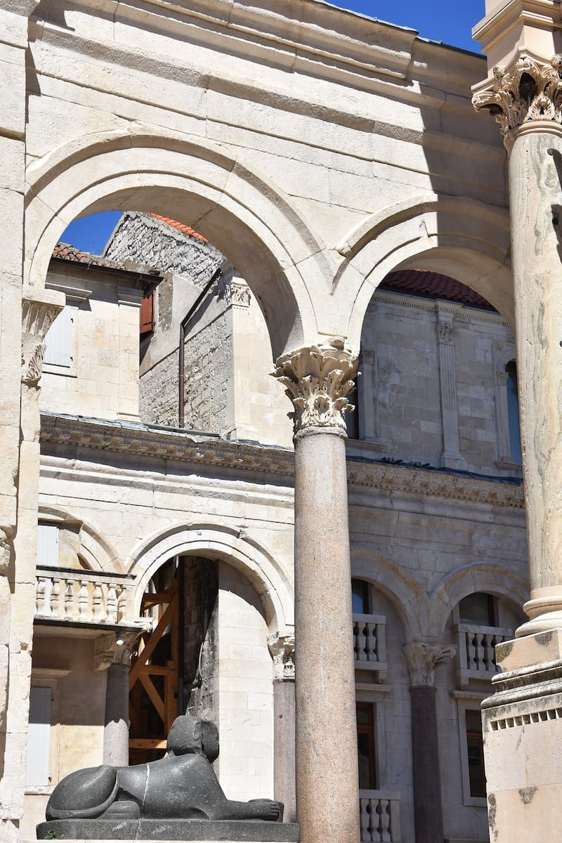 Split en Croatie : vestiges du palais de Dioclétien