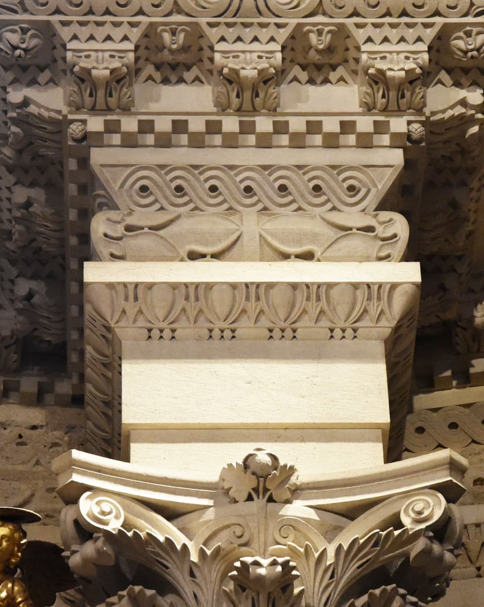 Colonne de la cathédrale de Split en Croatie