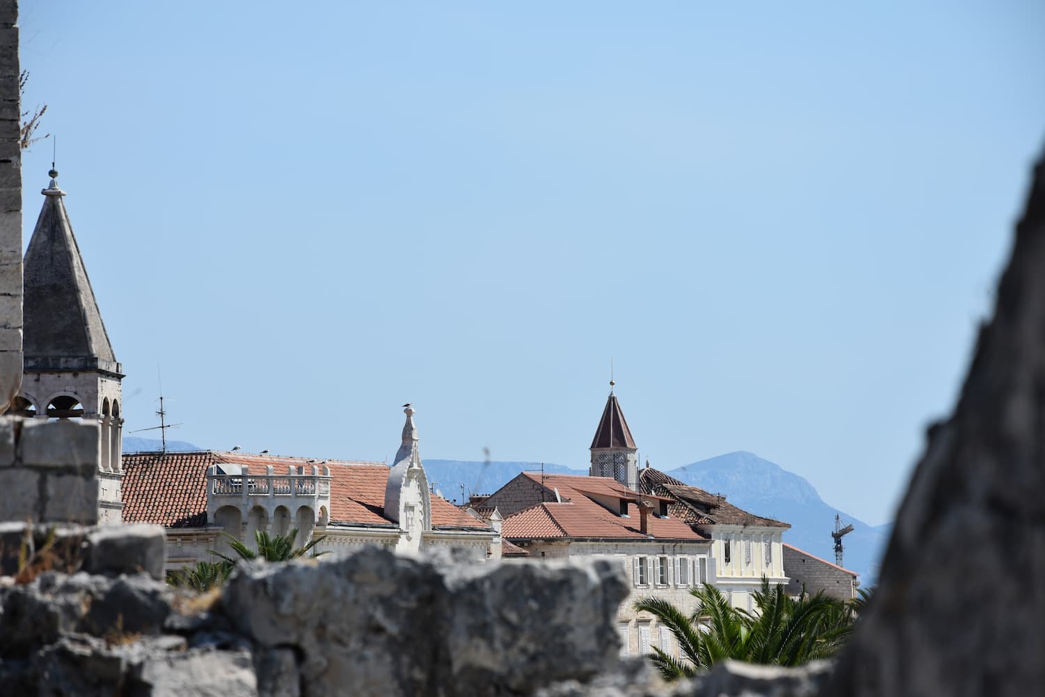 Les toits de Trogir en Croatie