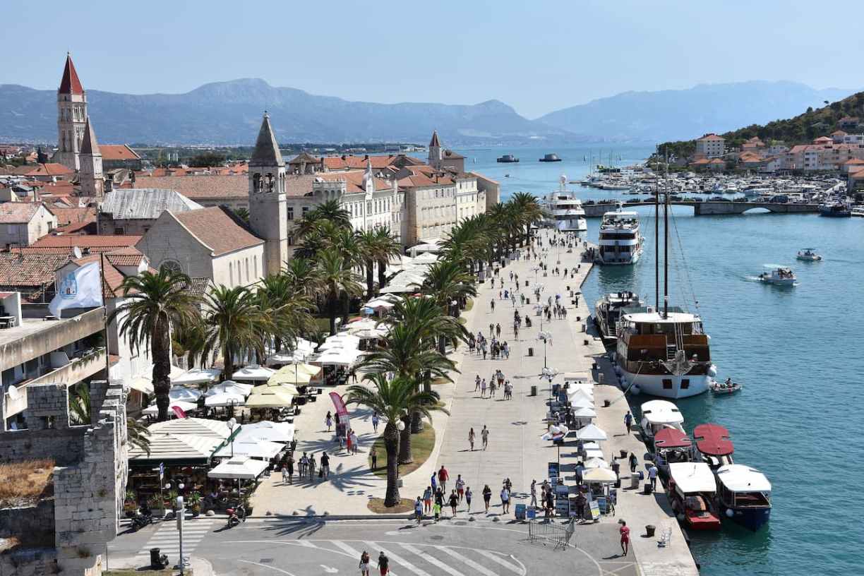 La Riva à Trogir en Croatie