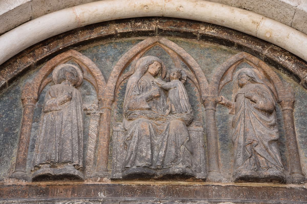 Scène biblique de la cathédrale Sainte-Anastasie à Zadar