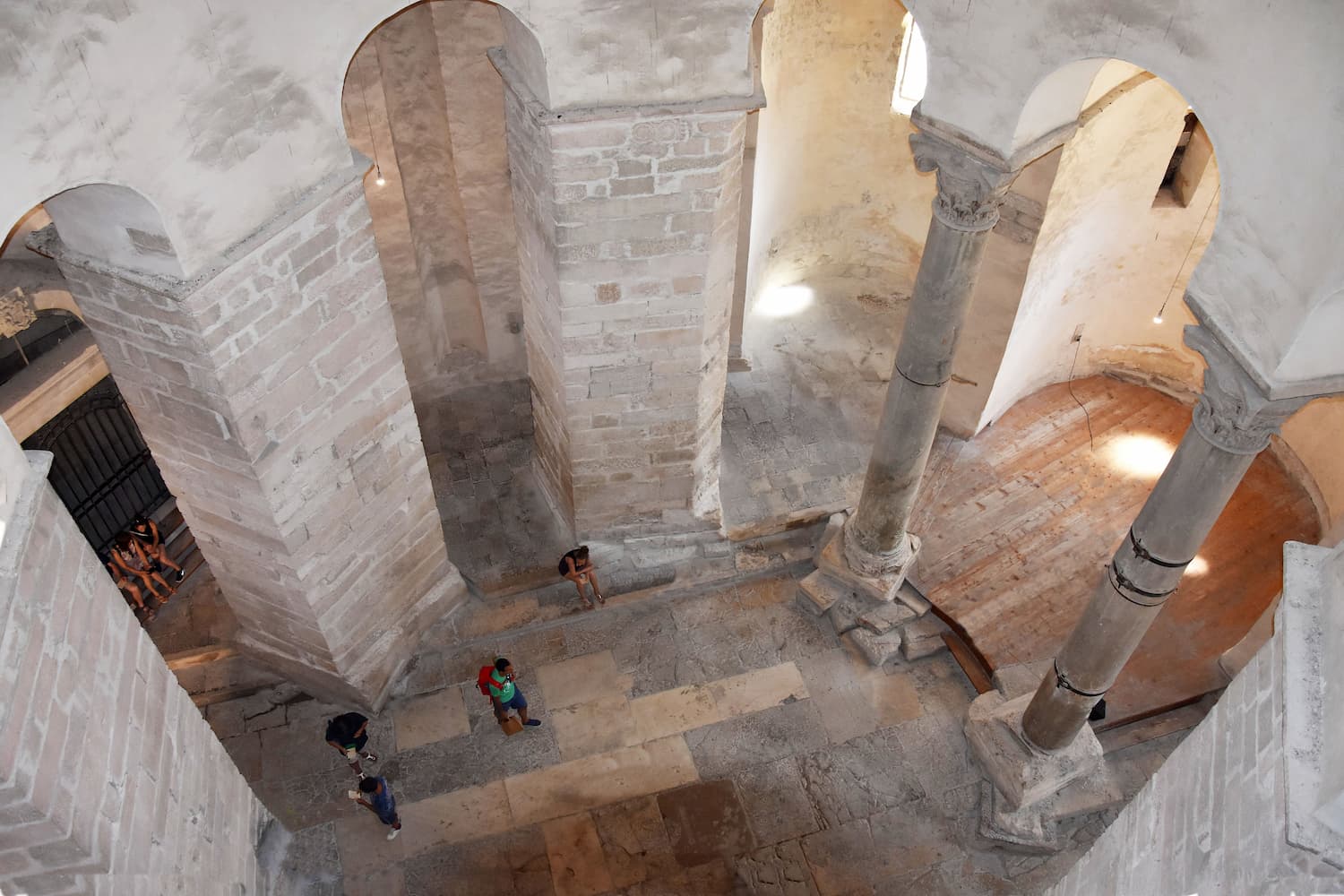 Zadar : intérieur de l'église Saint-Donat de style byzantin