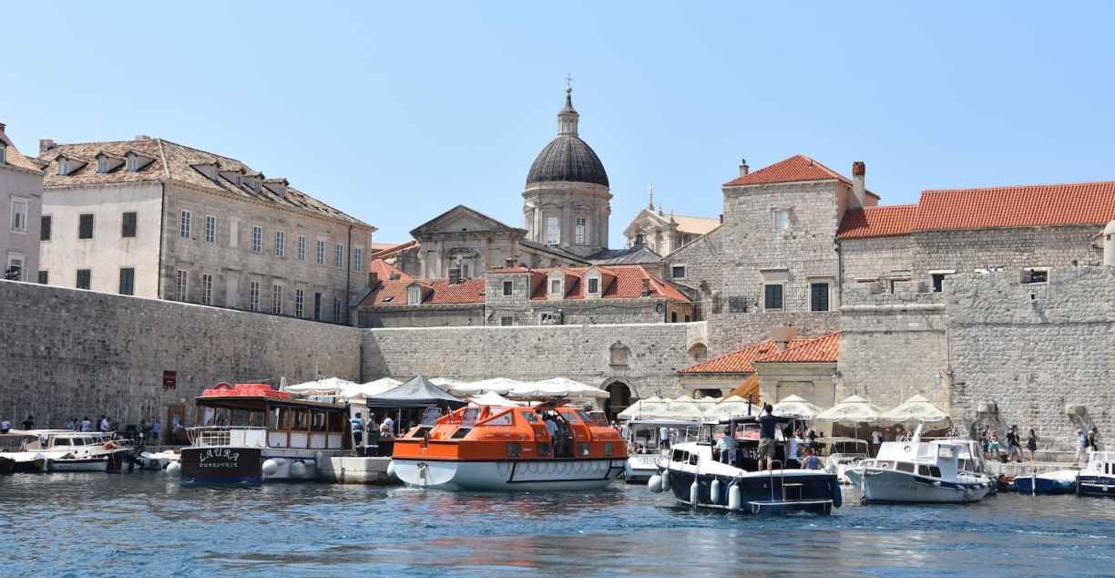 Croatie : le port de Dubrovnik