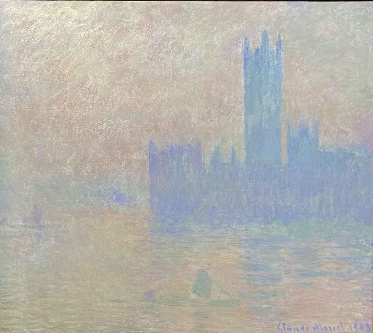 Le Parlement de Londres peint par Claude Monet est exposé au Musée d'art moderne André Malraux