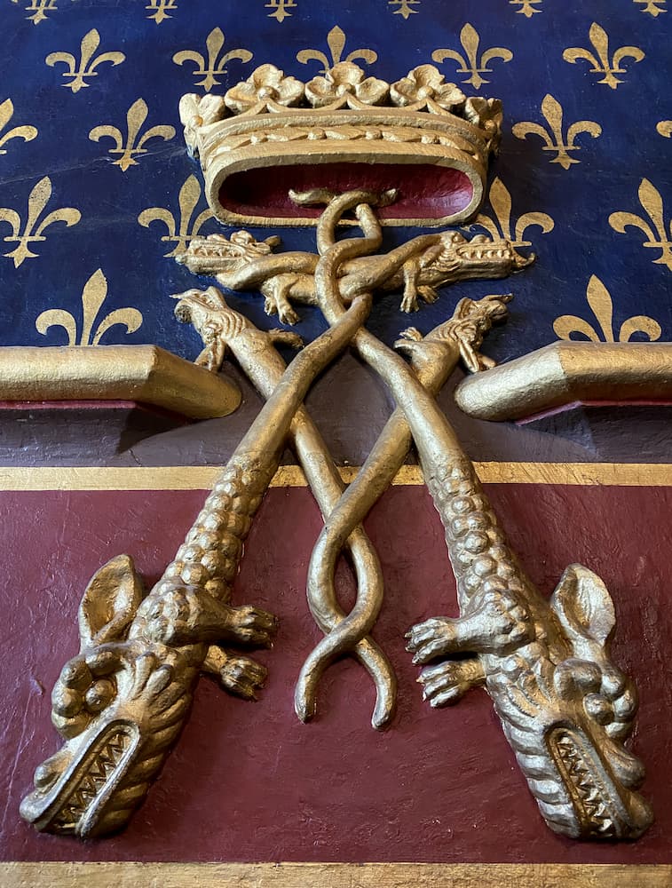 Blason de la famille de Rohan au château de Josselin