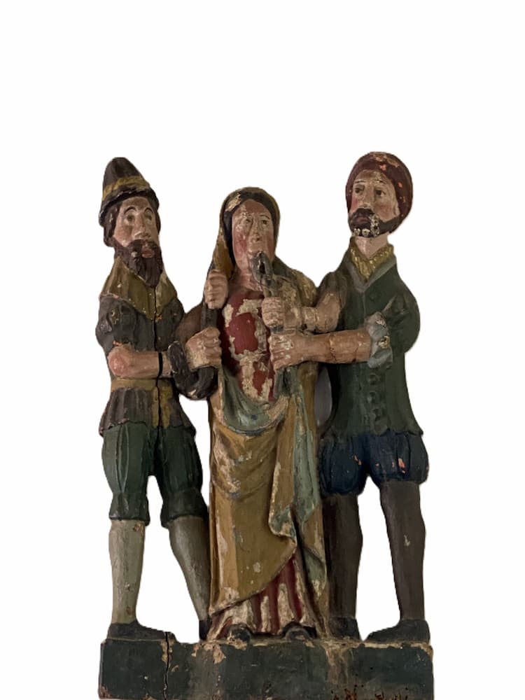 Sculpture ornant la chapelle du château de Trécesson