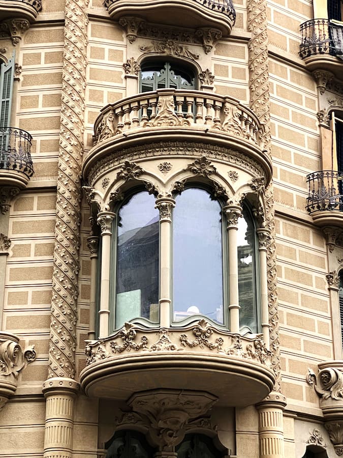 Façade moderniste de Passeig de Gràcia
